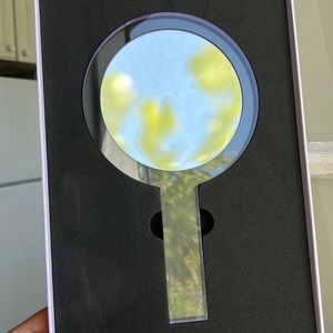 Double Sided Purple Lucite Hand Mirror by Drunk Elephant